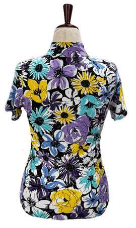 New Ibkul Golf Polo - Madeline Print - Orange Multi MSP $98 - 0