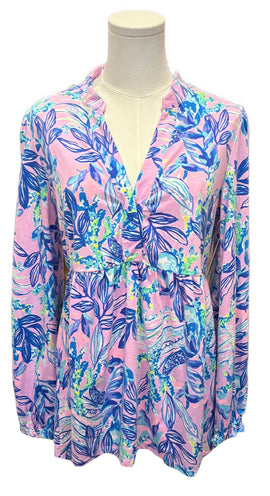 Lilly Pulitzer Winona Knit Tunic -Lilac Rose Just A Lil Jelly Size S MSP$118