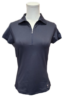 Golftini Solid Short Sleeve Polo Size XS - Navy MSP $98
