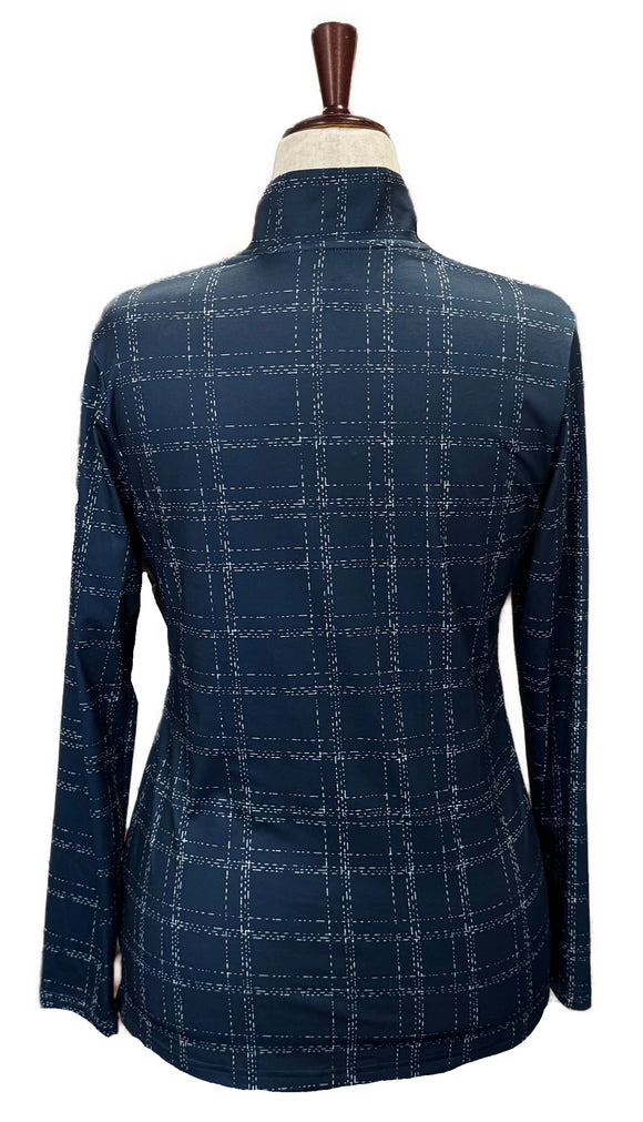 Adidas Golf Navy Dashed Pullover Size M