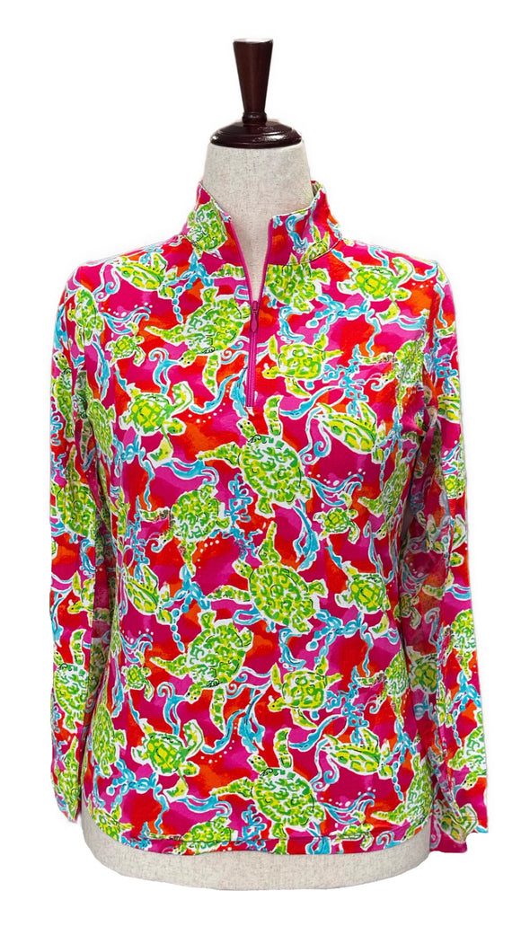 Ibkul Sea Turtle Long Sleeve Sun Shirt Size M