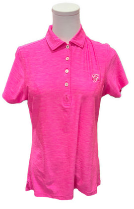 Peter Millar Hot Pink Heather Women's Golf Polo Size S