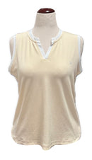 Daily Sports Women's Yellow Sleeveless Massy Golf Top Size L-2