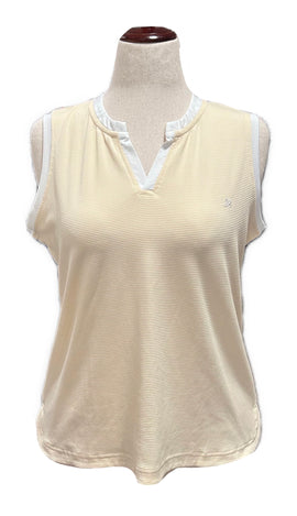 Daily Sports Women's Yellow Sleeveless Massy Golf Top Size L - 0