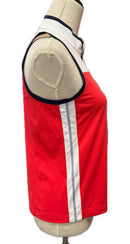 New Kinona Resolution Sleeveless Golf Top - Tomato Red MSP$99-3