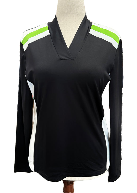 New Kinona the A-Team Longsleeve Golf Top - Black MSP$100