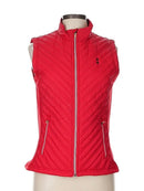 Levelwear Women's Red Quilted Vest w/ Logo Size M MSP$95-1