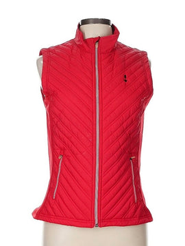 Levelwear Women's Red Quilted Vest w/ Logo Size M MSP$95