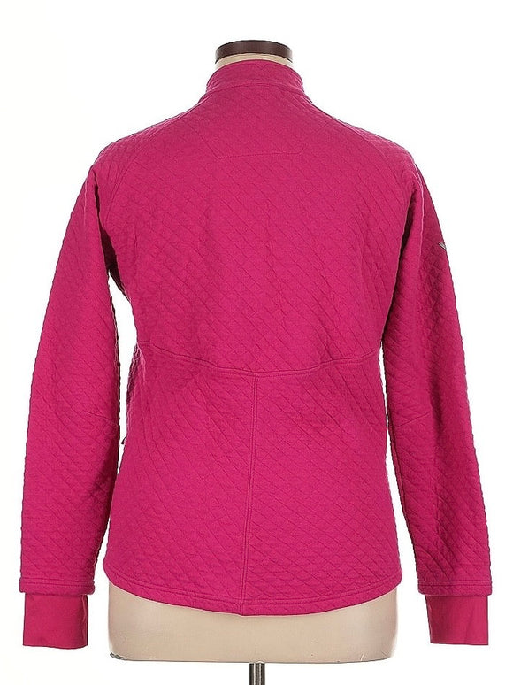 Levelwear Women's Hot Pink Quilted Golf Jacket w/ Logo Size XL MSP$95
