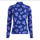 G/Fore Women's Purple Floral Tech Jersey Pullover Size L MSP$145-1