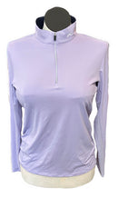 New Kjus Women's Lavender Sunshine Sport Zip Pullover Size L MSP$149-1