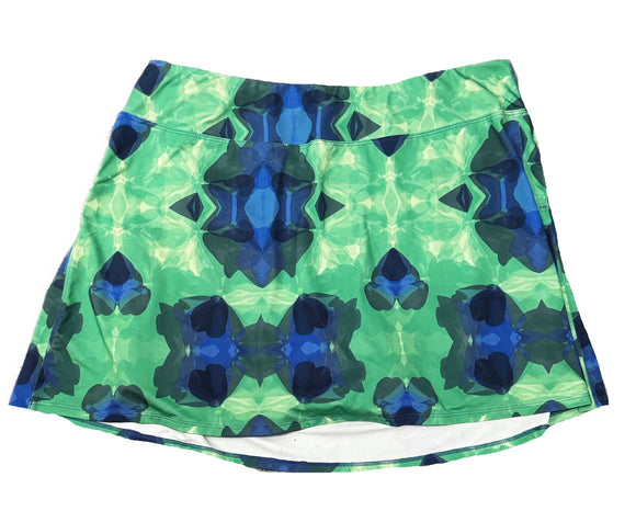 Skirt Sports Blue & Green Print Golf Skort Size XL