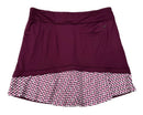 Callaway Burgandy Skort with Printed Layers Size L  MSP$79-2