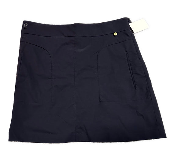 Golfino Women's Navy Side Zip Golf Skort Size 12 MSP$140