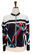 Women's Tail Black & White Patterned Full-Zip Women's Jacket Size L MSp$95-1