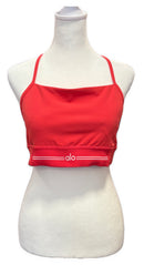 alo Women's Candy Red Airlift Sports Bra Size L MSP$84-1