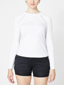 New Tail Activewear Essential Alda Long Sleeve Top - White MSP$80-1