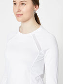 New Tail Activewear Essential Alda Long Sleeve Top - White MSP$80-3