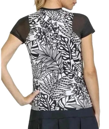 New Tail Activewear Marilla Short Sleeve Top - Jungle Eden MSP$85 - 0