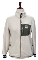Kari Traa Women's White & olive Rothe Fleece Jacket Size M MSP$100-1