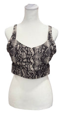 Lorna Jane Women's Tan & Black Snakeskin Print Sports Bra Size M MSP$60-1
