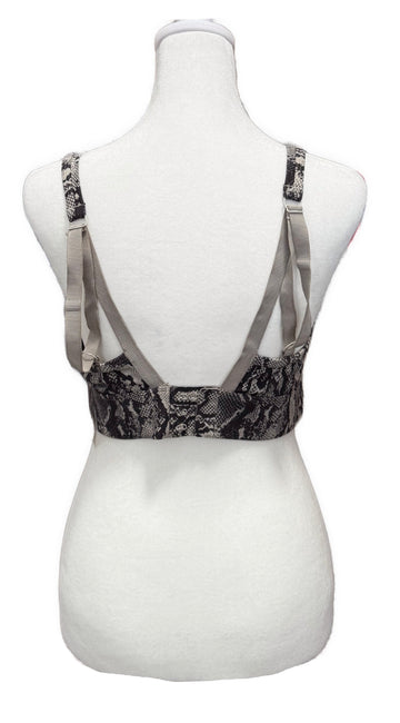 Lorna Jane Women's Tan & Black Snakeskin Print Sports Bra Size M MSP$60 - 0