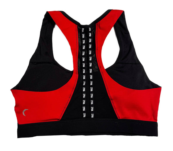 Zyia Active Women's Black Colorblock Sports Bra Size M
