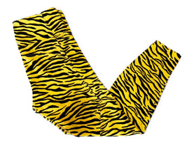 Lorna Jane Women's Yellow & Black Tiger Stripe Leggings Size M MSP$72 - 0
