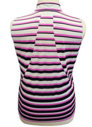 Tail White Label Magenta, Black & White Sleeveless Golf Mock Top Size XL-2