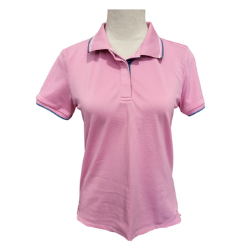 Puma Blush Polo w/ Navy Accent Size S