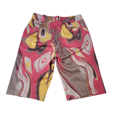 Jamie Sadock Bermuda Short - Pink/Gray/Orang Swirl Size 8