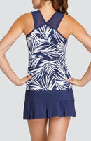 New Tail Activewear Wednesday Crew Neck Tennis Tank - Bay Palms MSP$73-2