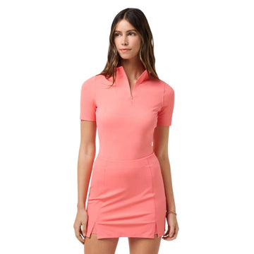 New TravisMathew Women's Sunfire Zip Short Sleeve Golf Top MSP$90