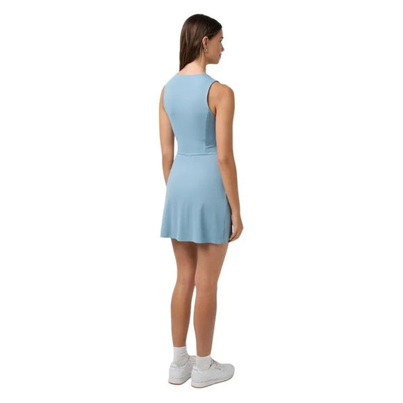 New Travis Matthew Sunfire Zip Golf Dress - Smoke Blue Size L MSP$150