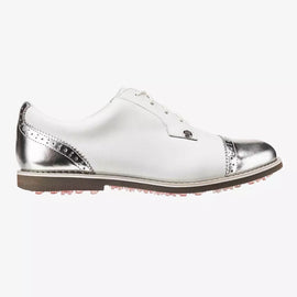 G/Fore Women's Cap Toe Gallivanter -White/Silver Size 8 MSP$220