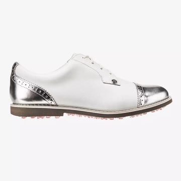 G/Fore Women's Cap Toe Gallivanter -White/Silver Size 8 MSP$220