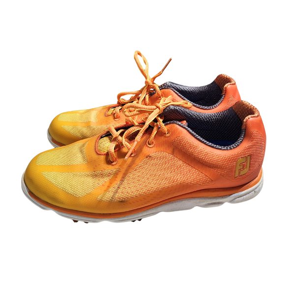 Footjoy Women's Empower Orange Spikeless Golf Shoes Size 8