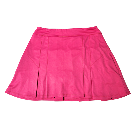 Fringe Hot Pink Pull-on Pleated Golf Skort Size M