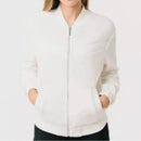 Zyia Women's Flying V Fleece Jacket - Ivory Size L-1