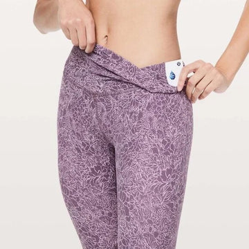 New Lululemon Align Crop 2 Purple Pink 21" Arabesque Antoinette Smoky Quartz Size 8 MSP$88 - 0