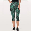 Lululemon Wunder Under Hi-Rise 17" Memoir Multi Green Legging Size 8-1