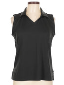 Lady Hagen Black Sleeveless Golf Polo Size L-1