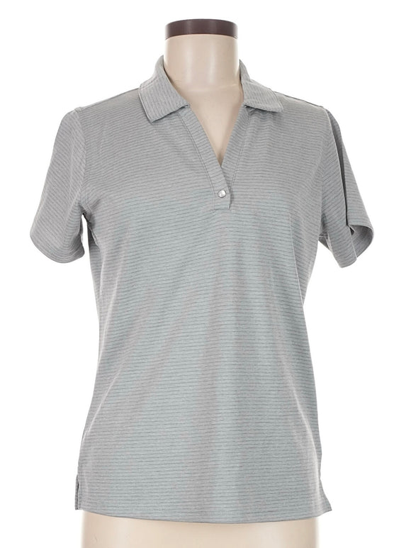 Pebble Beach Textured Stripe Short Sleeve Golf Polo Size M