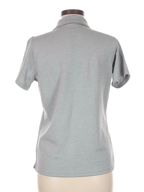 Pebble Beach Textured Stripe Short Sleeve Golf Polo Size M