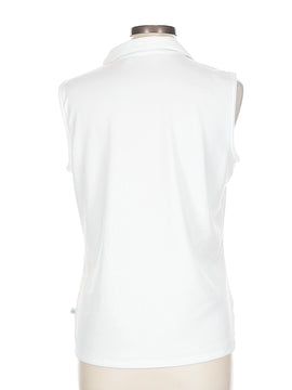 Lady Hagen White Sleeveless Golf Polo Size L - 0