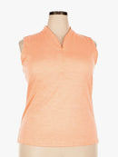 Lady Hagen Coral Heather Sleeveless Golf Polo Size 1X-1