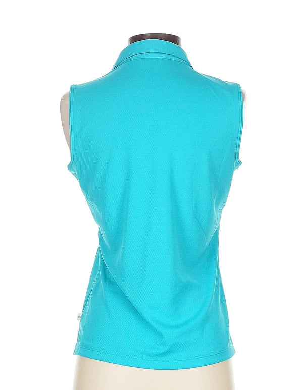 Lady Hagen Teal Sleeveless Golf Polo Size S