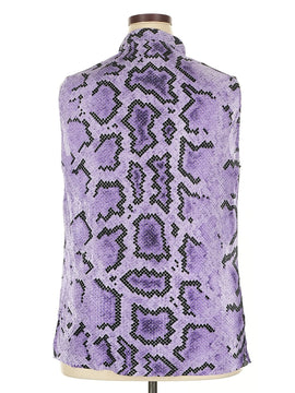 Jamie Sadock Purple & Black Snakeskin Print Sleeveless Golf Top Size XXL - 0