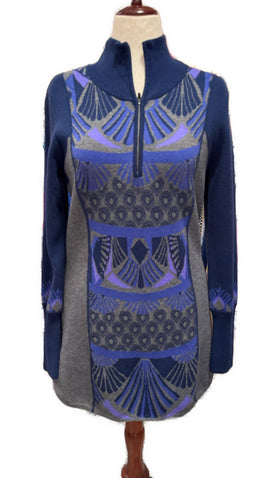 Title Nine Blue, Gray & Purple Sweater Dress/Tunic MSP$149