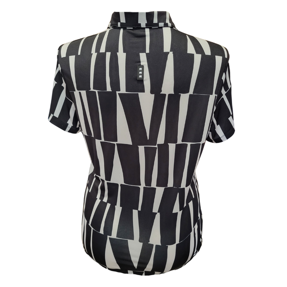 Jamie Sadock Women's Black & White Short Sleeve Golf Top Size L MSP$98